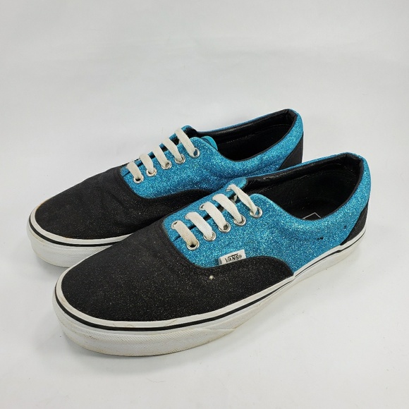 vans black glitter shoes